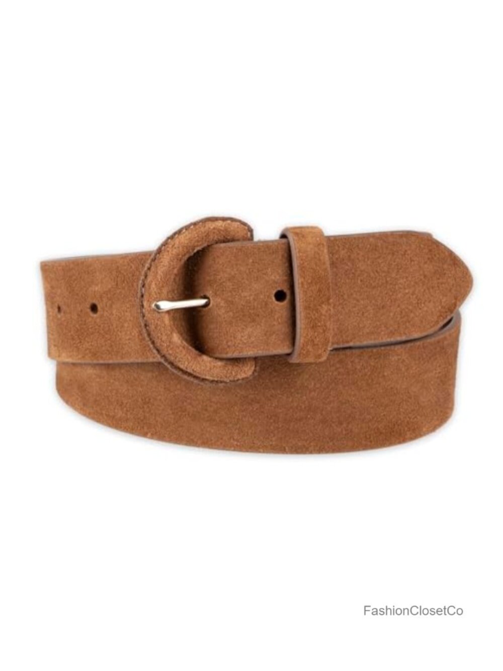 Genuine Leather Covered Buckle Wide Width Belt for Dresses Jeans Trousers